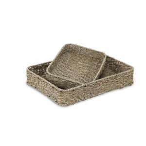 Venta caliente al por mayor de algas marinas ratán y bambú bandeja de madera para servir bandeja tejida decorativa para alimentos en Vietnam - Product Image 5