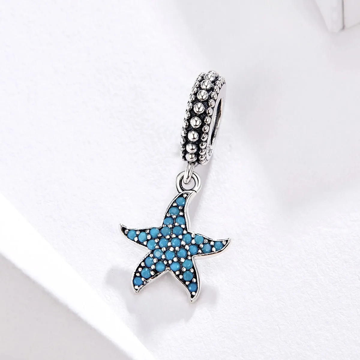 50/100Pc Mini Starfish Glass Crystal Charm Pendant Drop For Necklace Accessories 