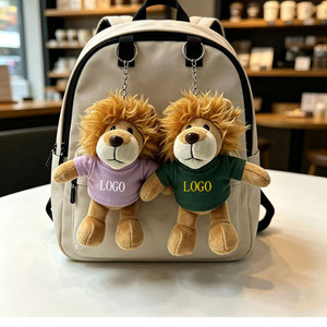 Llavero de peluche personalizado con logo de animales del zoológico y del bosque (león, elefante, <span class=keywords><strong>panda</strong></span>) para cumpleaños, adorno de bolso, regalo - Product Image 5