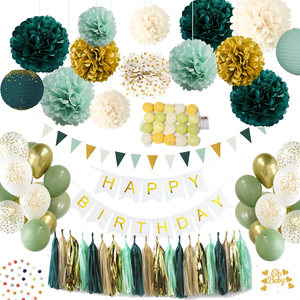 Décorations d'<span class=keywords><strong>anniversaire</strong></span> noir et or pour hommes avec Kit d'arche de ballons, rideaux à franges en aluminium de bannière 30e 35e 40e 50e - Product Image 6