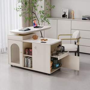 <span class=keywords><strong>Table</strong></span> basse moderne et élégante en bois, pliable, <span class=keywords><strong>extensible</strong></span>, à panneaux rotatifs, <span class=keywords><strong>table</strong></span> d'appoint mobile pour salon - Product Image 2