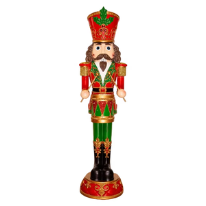 Riesige Lebensgroße Nussknacker-Soldat-Skulptur aus Glasfaser, 2m, für Kommerzielle Weihnachts- und Feiertagsdekoration im Innen- und Außenbereich - Product Image 3