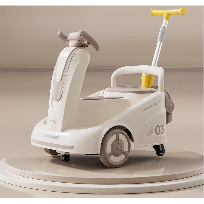 Poignée de poussée double entraînement blanche 12 V 4,5 A