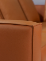 Modernes Italienisches Leder-Ecksofa Hochwertiges Chesterfield-Sofa-Set für Wohnzimmer, Villen & Hotels