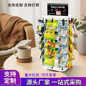 Présentoir rotatif de bureau en bois Shandong Zhongcao pour snacks, chips et bonbons – Polyvalent - Product Image 5
