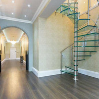 Main courante en PVC à barre ronde de style moderne, prix direct usine, pour escaliers en colimaçon, en bois massif, pour usage intérieur hôtelier