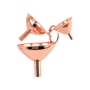 Durable Kitchen Accessories Rose Gold Kitchen <span class=keywords><strong>Funnel</strong></span> Set 3pcs Mini Funil De Aço Inoxidável Uso Para Enchimento De Garrafas Flask Cooking - Product Image 6