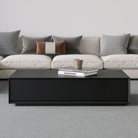 Ensemble de tables basses modernes et minimalistes en bois avec rangement, design durable et écologique pour salon et appartement