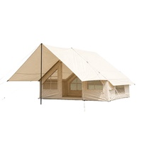 Tente de camping gonflable 2 en 1, auvent, en tissu Oxford 420D, imperméable 3000 mm, résistant au vent, colonne d'air en PVC, installation rapide, toutes saisons, pour la famille
