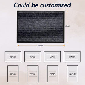 Tapis de sol antidérapant moderne, design d'accueil, logo, tapis en caoutchouc, intérieur, porte personnalisée, tapis de sol personnalisé - Product Image 3