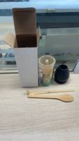 4Pcs Coffret cadeau Fouet à main en bambou pour le thé Matcha Fouet en bambou Matcha