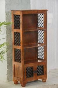 Estantería elegante de madera maciza, 5 estantes, respetuosa con el medio ambiente para el hogar, oficinas, salas de estar, apartamentos, hoteles modernos - Product Image 3