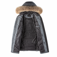 Haute qualité femme hiver coupe-vent veste Logo personnalisé manteau col à capuche décontracté imperméable chaud manteau tissé fourrure ligne caractéristiques