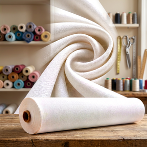 Tela Satén Suave con Textura Sigma de 44 Pulgadas, Lista para Teñir, Textil Ligero para Confección de Prendas de Moda - Product Image 4