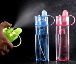 Bouteille d'eau en plastique de 600 ml, bouteille d'eau de sport avec vaporisateur - Product Image 6