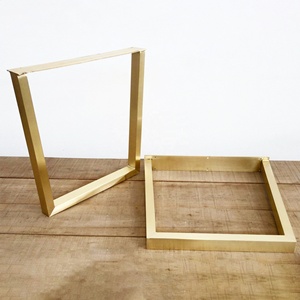 Modern Industrial-Style Metal Brass Table <strong>Bench</strong> <strong>Legs</strong> Heavy-Duty Stainless Steel Cast Iron for Dining Table Living Room Furniture - Product Image 1