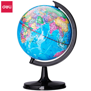 Deli Mini Globe 10.6cm All Plastic Geography Teaching Equipment For Students - Product Image 1
