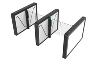 Tourniquet de contrôle d'accès anti-écrêtage IP66 à moteur brushless haute vitesse, design mince, avec détection RFID, QR, ESD, visage et empreinte digitale
