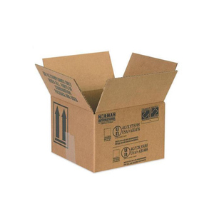 Corrugated paper packaging box for machine shipping box