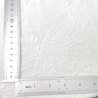 Tissu Jacquard tissé blanc doux pour femmes, 100% Polyester, hortensia confortable, robes de pyjama