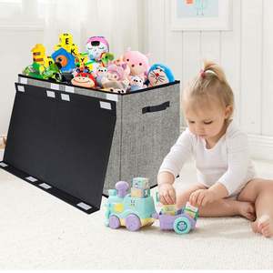 Wholesale Hot Selling Fabric File <b>Organizer</b> Bins Household <b>Wardrobe</b> Container Box Clothes House Accessory Caja De Almacenaje - Product Image 2