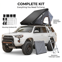 Tente de toit moderne en aluminium pour voiture, type coquille triangulaire, en toile, quatre saisons, imperméable, ouverture rapide et automatique, vente en gros
