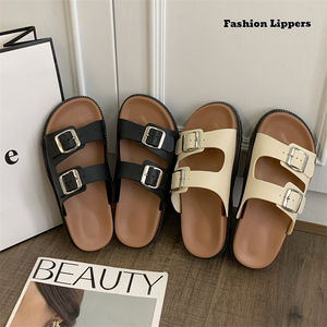 Women's Custom Comfortable Flip Flop <strong>Thong</strong> <strong>Sandals</strong> Square Buckle Open Toe Design Thick Outsole Anti-Slippery <strong>Platform</strong> for - Product Image 5