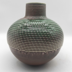 <span class=keywords><strong>Vase</strong></span> en céramique Bronze vert de qualité supérieure <span class=keywords><strong>Vase</strong></span> à fleurs en poterie ronde pour jardin et décor de tombe <span class=keywords><strong>Vase</strong></span> en porcelaine de qualité supérieure - Product Image 3