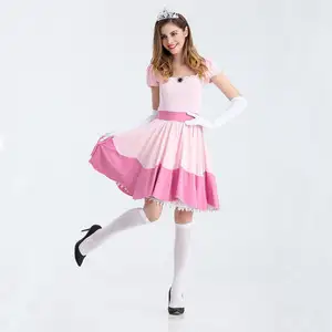 <span class=keywords><strong>Disfraz</strong></span> de <span class=keywords><strong>princesa</strong></span> melocotón para adulto de lujo, <span class=keywords><strong>disfraz</strong></span> de fiesta de <span class=keywords><strong>princesa</strong></span> melocotón para <span class=keywords><strong>mujer</strong></span>, disfraces de Halloween - Product Image 4