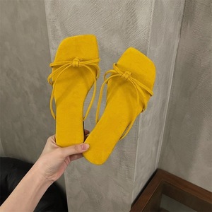 Sandalias de Mujer con Punta Cuadrada y Nudo, Calzado de Verano Moderno y a la Moda - Product Image 2