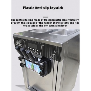 Máquina comercial para hacer helados de servicio suave para uso en <span class=keywords><strong>restaurante</strong></span>, acero inoxidable, 3 sabores, 1600W - Product Image 5