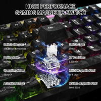 ATTACK SHARK R98 HE 98-Tasten Hall-Effekt Magnetische Tastatur 0,005mm Schnellauslöser 8K Polling Carbonfaser RGB Gaming-Tastatur