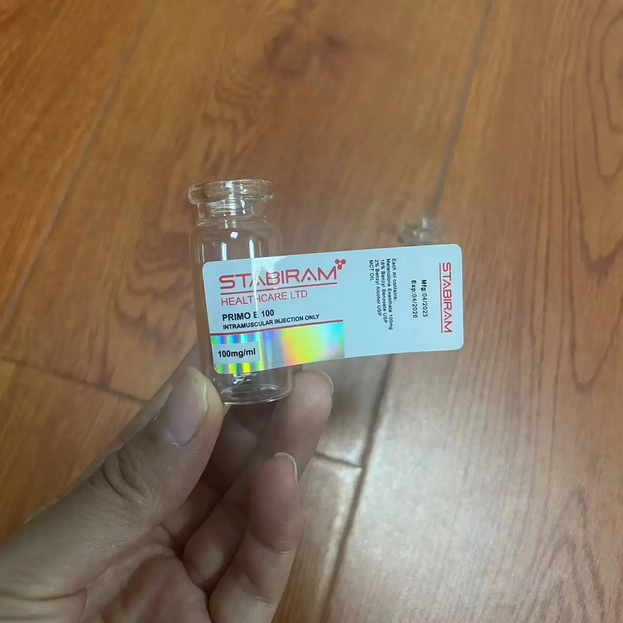 Primo E için özel marka lazer kağıt hologram 2ml 5ml 10ml flakon etiketleri