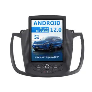 Tesla Stijl Android 11.0 Voor Ford Kuga 2013-2017 8 Core Auto Gps Navigatie Stereo Head Unit Multimedia Speler auto Radio Carplay
