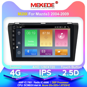 MEKEDE-M 9 "Android10 Quad Core Video del coche reproductor de Radio DVD para Mazda <span class=keywords><strong>3</strong></span> 2004- 2009 WIFI navegación GPS IPS RDS Audio SWC BT carpa - Product Image 3