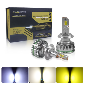 Bombilla LED H7 de Alta Potencia 140W, Lámpara LED H4 con <span class=keywords><strong>Cuatro</strong></span> Tubos de Cobre para Coche, Bombilla LED para Faros Delanteros 6000K 4300K 3000K - Product Image 1
