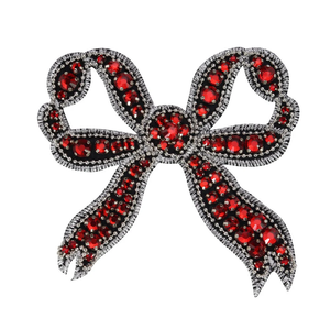 Gros strass arc fer sur patchs à la main cristal appliques noeud patchs diamants étincelants Patch pour vêtements bricolage décor - Product Image 5