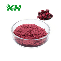 Approvisionnement d'usine : Extrait de fleur de roselle sèche à 99 %, poudre de fleur d'Hibiscus Sabdariffa, poudre de roselle