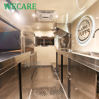 WECARE Remorque de restauration mobile pour bubble tea, café, crème glacée, burgers, avec équipement de cuisine complet