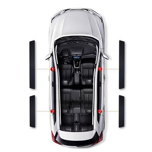 Protector de Umbral de Puerta de Coche <span class=keywords><strong>4X4</strong></span> Todoterreno, Adhesivos de Cuero para Proteger el Umbral de SUV Contra Rayones, Accesorios para Auto - Product Image 4