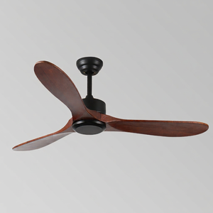 Ventilador de Techo Moderno HC de 42/52 Pulgadas con Motor DC, 3 Aspas de Madera y Control Remoto para Sala de Estar - Product Image 1