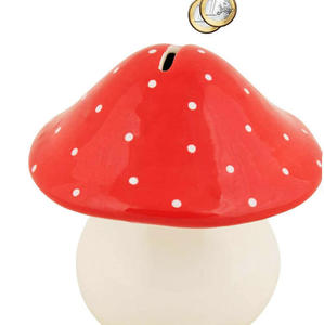 Tirelire en céramique en forme de champignon pour enfants, décoration de chambre, vente en gros - Product Image 2