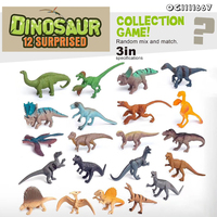 12 Stück Kleine Sammelbare Realistische PVC-Dinosaurier-Spielzeuge Lehrreiche Tierfiguren Spiele für Kinder