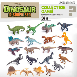12 pezzi <span class=keywords><strong>di</strong></span> piccola simulazione da collezione realistico Pvc Jurassic dinosauro giocattolo educativo figure animali <span class=keywords><strong>giochi</strong></span> per bambini - Product Image 2