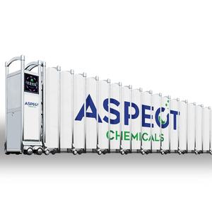 Şirket ticari ana kapı <span class=keywords><strong>Driveway</strong></span> elektrikli teleskopik sürgülü kapı fabrika otomatik paslanmaz çelik geri çekilebilir kapı - Product Image 2