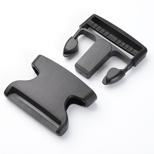 Hebilla de nailon de 60 mm, negra, de plástico, ajustable, para correas de mochila y riñonera - Product Image 2