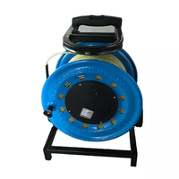 Sondeur de niveau d'eau pour forage de 300 m avec enrouleur de ruban en acier, sondeur de niveau d'eau pour puits profonds pour le forage et la surveillance des eaux souterraines