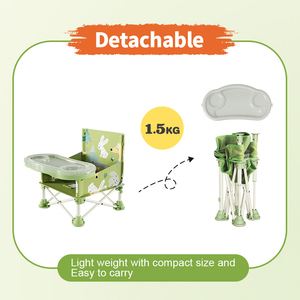 Chaise haute portable pliable Probebi CF002 pour enfants, siège <span class=keywords><strong>rehausseur</strong></span> d'extérieur, chaise d'alimentation et d'apprentissage de la propreté, chaise de sécurité en fer pour bébé - Product Image 5