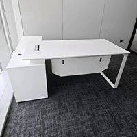 Nouveau design mélamine en bois en forme de L directeur directeur directeur directeur exécutif mobilier de bureau bureau