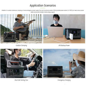 Generador Solar, Banco de Energía de Carga Rápida, Fuente de Energía de Emergencia, Panel Solar, Carga USB DC AC, Estación de Energía Portátil de 500W - Product Image 5